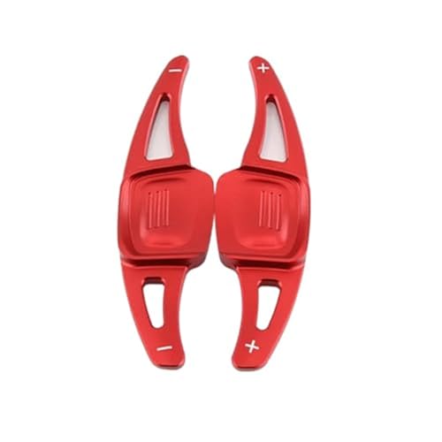 BWZJS Auto-Lenkrad-Schaltwippe, for ARTEON, for Tiguan, 2019, for Passat, B8, for Golf, 7, for Alltrack, for Variant, for Jetta, Quick Shifter-Aufkleber Auto-Schaltwippen(Red) von BWZJS