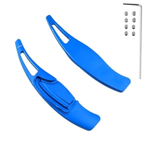 BWZJS For Civic, Tourer FK2, for Limousine FB7 CR-V 2013 N-ONE N-WGN Auto Lenkrad Paddle Shift Verlängerung Quick Shifters Aufkleber Auto-Schaltwippen(Blue) von BWZJS
