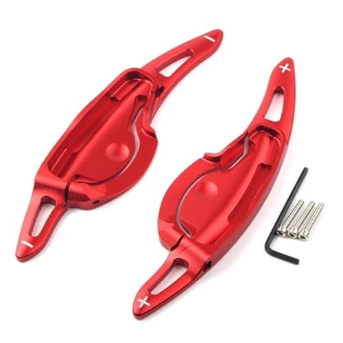 BWZJS For Hyundai, LA Festa 2019 Auto-Lenkrad-Schaltwippen-Verlängerung CNC-Aluminium, for LA Festa 2019-2020 Auto-Schaltwippen(Red) von BWZJS