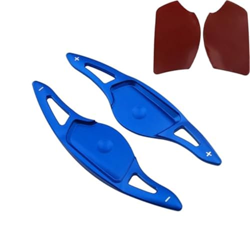 BWZJS For Hyundai, for Genesis, G90 EQ900 2016 2017 2018 2019 2020 2021 Auto Lenkrad Schaltwippen Verlängerung Aufkleber Zubehör Auto-Schaltwippen(Blue) von BWZJS