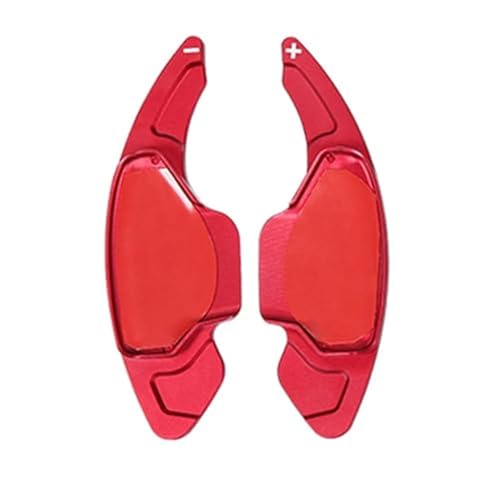 BWZJS For Infiniti, QX50 QX55 QX60 2022, for Essential, for Luxe, for Sensory Car Lenkrad Paddle Shifter Verlängerung Getriebe Aufkleber Zubehör Auto-Schaltwippen(Style 1 Red) von BWZJS