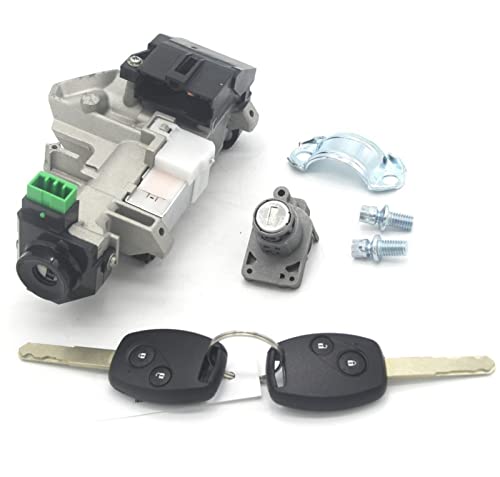 BWZJS KOMPLETTES SCHLOSS-SET ZÜNDSCHALTER TÜRSCHLOSS BARREL TRANS 2 SCHLÜSSEL MIT 46 CHIPS 2009-2011 Autotürschloss von BWZJS