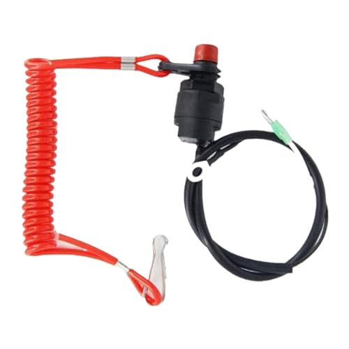 BWZJS ​Notstoppschalter for Motor-Außenbord-Rasenmäher mit Halteband von BWZJS