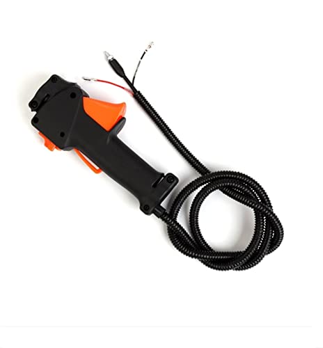 BWZJS Rasenmäher-Gaszug, Universal-Steuerschalter, Hebelgriff, Trimmer, Freischneider, Membran, direkter Gasschalter(D) von BWZJS