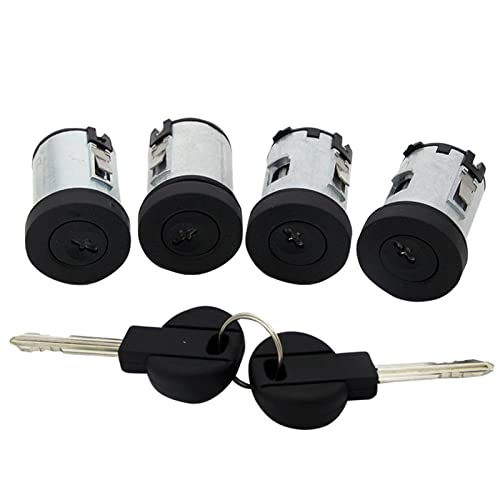 BWZJS TÜRSCHLOSS-ZAHNSATZ, for Fiat, SCUDO, for Citroen, XM XANTIA SYNERGIE DISPATCH JUMPY 1995-2007 9170.AY 4162C9 Autotürschloss(4pcs Barrel) von BWZJS