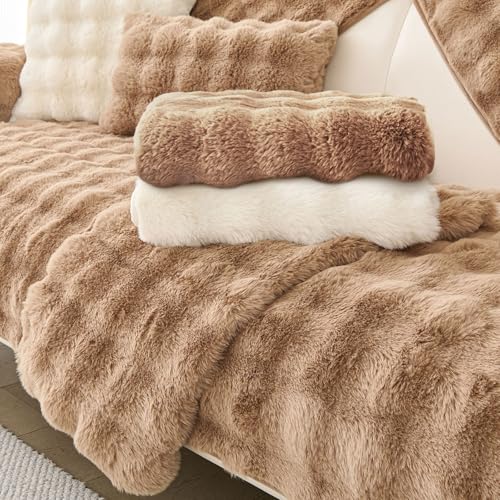 BXAEYIPOR Couch Überzug,2024 Neue 1/2/3/4 Sitzer L Form Sofa Cover Sofa Überzug Ecksofa,mit Rutschfester Unterlage Sofa-Schutzhülle,Weiche Unifarben in Verschiedenen Größen Sofabezug. von BXAEYIPOR