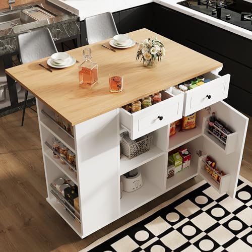 Kücheninsel mit herausnehmbaren Trennwänden, Küchenschrank, Esszimmerwagen mit Arbeitsplatte, Buffetschrank, Esszimmerwagen mit Holzmaserung, ausgestattet mit Snackhalter und Weinglasregal, weiß Kücheninsel mit herausnehmbaren Trennwänden, Küchenschrank, Esszimmerwagen mit Arbeitsplatte, Buffetschrank, Esszimmerwagen mit Holzmaserung, ausgestattet mit Snackhalter und Weinglasregal, weiß von BXEYXE