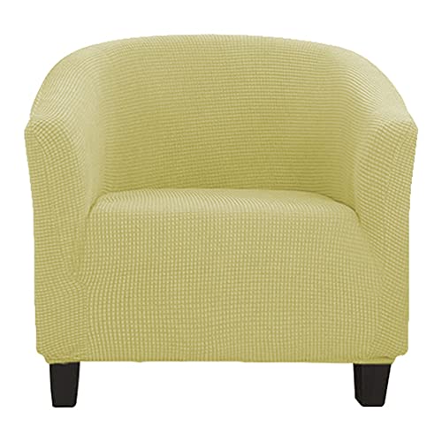 BXFUL Sesselbezug Stretch Sesselschoner, Jacquard Sesselhusse Sesselüberwurf für Clubsessel Cocktailsessel, Elastisch Sofahusse Sofabezug (Creme Farben) von BXFUL