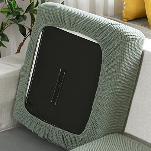 Sofa Sitzkissenbezug Stretch Couch-Kissenbezug Elastisch Sofa Husse Husse Überzug Bezug Sitzbezüge Kissenbezüge für Sofa Sitzkissen Schonbezug (Großer 3-Sitzer,Grün) von BXFUL