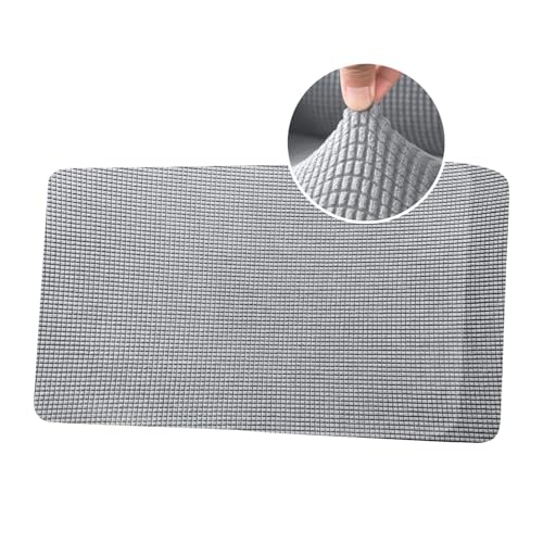 Sofa Sitzkissenbezug Stretch Couch-Kissenbezug Elastisch Sofa Husse Husse Überzug Bezug Sitzbezüge Kissenbezüge für Sofa Sitzkissen Schonbezug (Großer 3-Sitzer,Hellgrau) von BXFUL