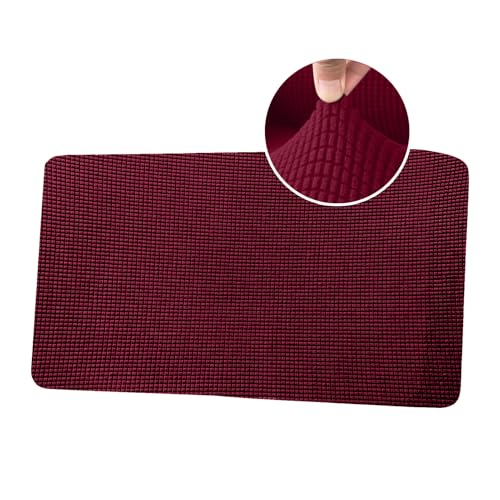 Sofa Sitzkissenbezug Stretch Couch-Kissenbezug Elastisch Sofa Husse Husse Überzug Bezug Sitzbezüge Kissenbezüge für Sofa Sitzkissen Schonbezug (Großer 3-Sitzer,Rot) von BXFUL