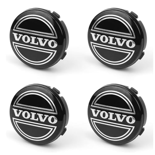 BXJNDM 4 Stück 65mm Auto Radnabenkappen für Volvo EX30 2023 2024, Nabendeckel Wasserdicht Verschleißfest Radnabe Abdeckung,A von BXJNDM