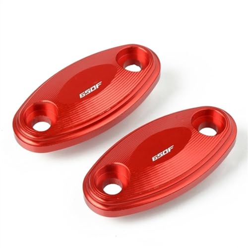 Motorrad Spiegeladapter Motorrad CNC Rückspiegel Loch Kappe Abdeckung Spiegel Eliminatoren Schallwand Basis Abdeckung Für H-ONDA CBR650F CBR 650 F 2014 2015 2016 2017 2018 2019(Rosso) von BXNLY