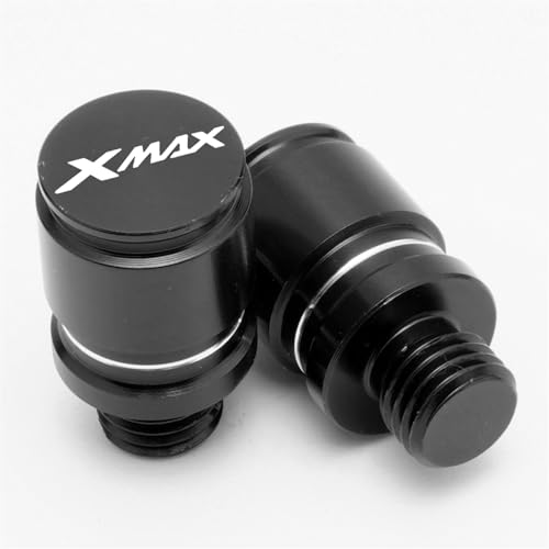 Spiegellochkappe Für Yamaha X-MAX 125 200 300 400 Xmax XMAX125 XMAX300 XMAX400 XMAX500 Motorrad Spiegel Loch Stecker Abdeckung Schraube Bolzen M10(Nero) von BXNLY
