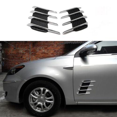BXQDAM Auto Motorhaube Aufkleber,Auto Seite Lufteinlassgitter,Automotive Exterior Parts,für Citroen C5 Aircross von BXQDAM