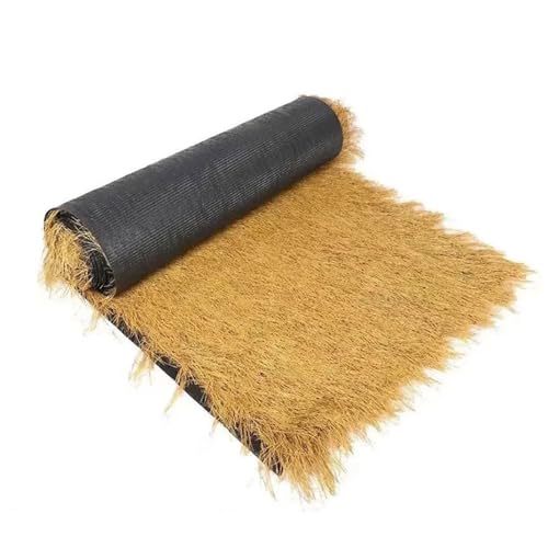 BXZAY Synthetische Strohgras-künstliche Palmen-strohrollen Tiki-bar-hüttengras-strohdach-Tiki-hütten-grasrolle (1 * 10m(3.2 * 32.8ft)) von BXZAY