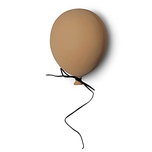 BY ON Deko Ballon mit Schnur, Groß, Dijon, 17x17 x 23 cm, Polyresin, Ewiger Ballon, Muss nicht aufgeblasen werden, Balloon Wanddekoration für das Wohnzimmer oder Schlafzimmer von BY ON