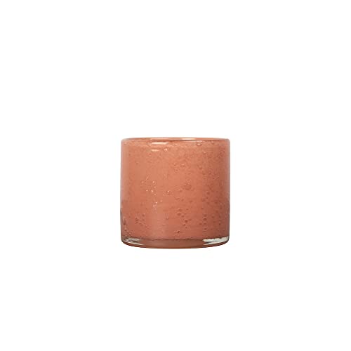 ByON Teelichthalter Calore XS in der Farbe Coral, aus Glas hergestellt, 10x10cm, 5280602711 von ByON