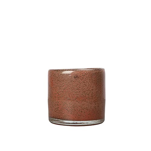 ByON Teelichthalter Calore XS in der Farbe Rusty red, aus Glas hergestellt, 10x10cm, 5280602706 von ByON
