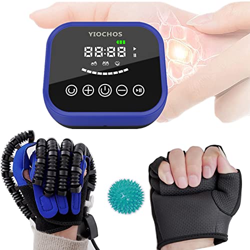Rehabilitationsroboter-Handschuhe für Schlaganfall-Handtherapie, Roboterhandschuh für Schlaganfall-Finger-Handbehandlung, Entlastungshände für Hemiplegie, Handfunktions-Roboter-Reha-Handschuhe. von BY-TechSphere