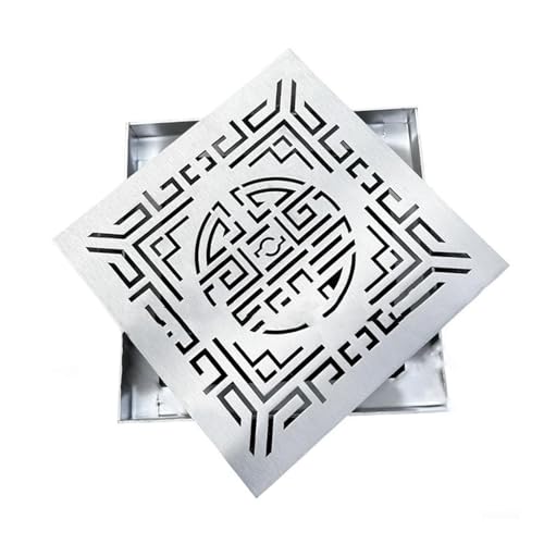 BYALORTEX Abflussabdeckungen Outdoor Hole, Edelstahl Quadratischer Abflussabdeckungsrost Outdoor 304 Mehrere Größen(40cmx40cm(15 3/4" x15 3/4")) von BYALORTEX