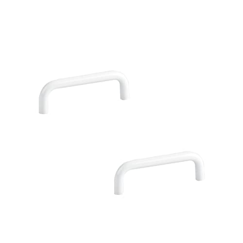 BYALORTEX Griffe für Schränke, Schrankgriffe, Bogengriffe, 2 Stück, massive Aluminiumlegierung, Beschichtungsoberfläche, weiß, mehrere Größen von BYALORTEX