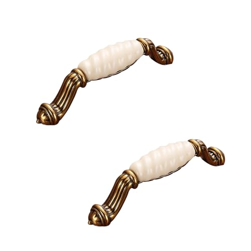 BYALORTEX Griffe für Schränke, Schrankgriffe Bronze 2er-Pack Mehrere Größen(Hole Centers：96mm/3.8in) von BYALORTEX