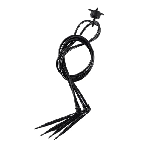 BYALORTEX Rasensprenger für Garten, 1 Out of 4 Curved Drip Arrow Kit Plants Flower Potted Watering Dripper Botanical Garden Greenhouse Park Irrigation Sprinklers(4L Black) von BYALORTEX