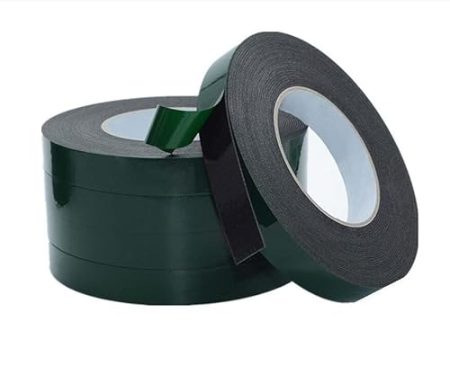 Doppelseitiges Klebeband, Doppelseitiges Schaumklebeband for Handy-Reparatur staubdicht schwarz (8-50) mm x 10 m x 1 mm(12mmx10m) von BYALORTEX