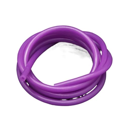 Luftschlauch-Rohr-Rohrsatz, Silikonkautschukschlauch in Lebensmittelqualität, violett, Innendurchmesser 0,5–10 mm, Außendurchmesser 1–12 mm, Länge 1–20 m(5 METERS-ID 6MM X OD 8MM) von BYALORTEX