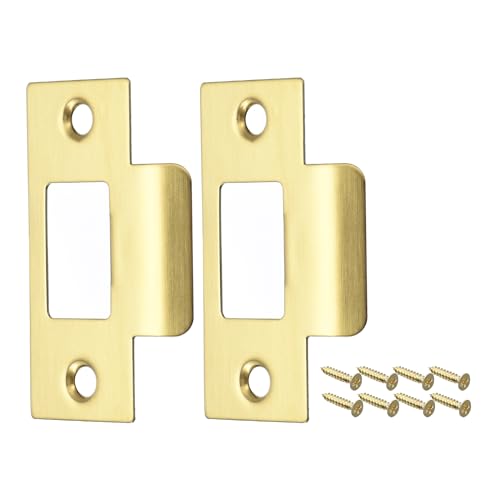 Türschließblech, Türschließblech 2er-Pack 70mm X 40,3mm 304 Edelstahl Gold von BYALORTEX