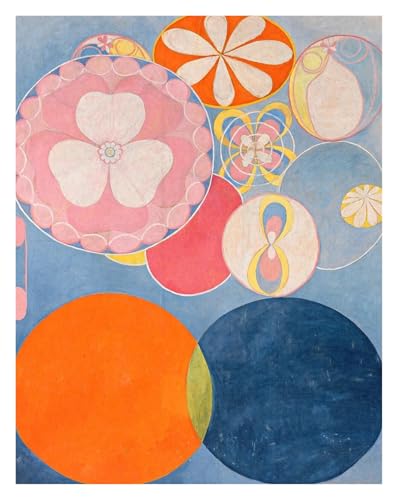 BYAMBD Leinwandbilder Kunstdruck Abstraktes Poster, Leinwanddruck, Gemälde, Ohne Rahmen, Für Das Museum, Ausstellungsposter, Spirituelles Geometriemuster, Wanddekoration(D,20x30cm) von BYAMBD
