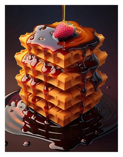 BYAMBD Leinwandbilder Kunstdruck Köstliches Essen Poster Leinwand Malerei Kein Rahmen Druck Wand Kunst Bild Für Restaurant Esszimmer Wohnkultur(K,40x60cm) von BYAMBD