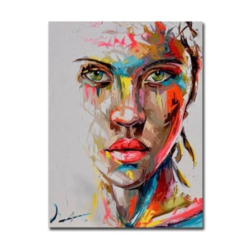 BYAMBD Leinwandbilder Kunstdruck Moderne Pop-Wand-Kunst-Poster Ohne Rahmen Abstrakte Frau Gesicht Graffiti Leinwand Malerei Drucke Bild Home Decoration(I,20x30cm) von BYAMBD