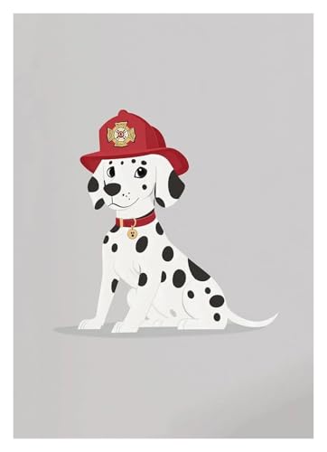 Leinwandbilder Kunstdruck Bunte Cartoon Hund Illustrationen Poster Kein Rahmen Leinwand Gemälde Niedlichen Tier Nordic Wand Kunst Bilder Kindergarten Wohnkultur(I,30x40cm) von BYAMBD