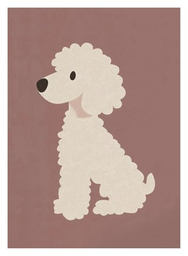 Leinwandbilder Kunstdruck Bunte Cartoon Hund Illustrationen Poster Kein Rahmen Leinwand Gemälde Niedlichen Tier Nordic Wand Kunst Bilder Kindergarten Wohnkultur(T,20x30cm) von BYAMBD