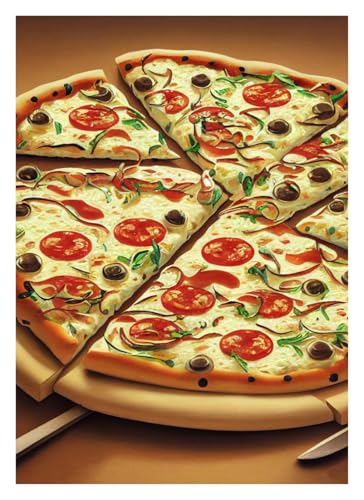 Leinwandbilder Kunstdruck Vintage Taco Burger Sushi Pizza Poster Leinwand Malerei Wand Kunst Bilder Einzigartige Küche Restaurant Home Decor Essen Liebhaber(B,40X50cm) von BYAMBD