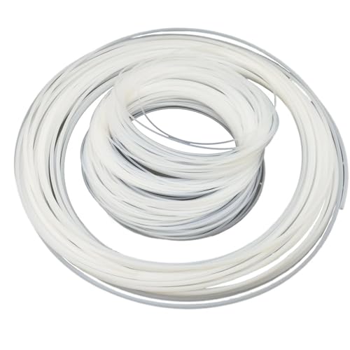 Glattes Rohr Weißer PTFE-Rohr-ID 1/16 Zoll, 1/8 Zoll, 3/8 Zoll, 1/4 Zoll, 3/4 Zoll, 1/2 Zoll, kapillarisolierter Schlauch, starres Rohr, Temperatur, Korrosionsbeständigkeit, 1 Meter Weniger Reibung(1/ von BYBYB