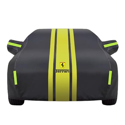 BYCCRZ Auto Autoabdeckung für Ferrari 456M 1998-2004 Oxford Cloth, Konturgenau Atmungsaktiv Schnee UV-Schutz Staubdicht Kratzfest, verstärkte Gurtbefestigung,C Yellow-1 Style 1 von BYCCRZ