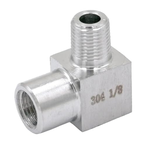 1/8" BSP Female To Male Thread Elbow 90 Deg 304 Stainless Steel Pipe Fitting Adapter Connector Operating pressure 250 Bar von BYCIFRLG