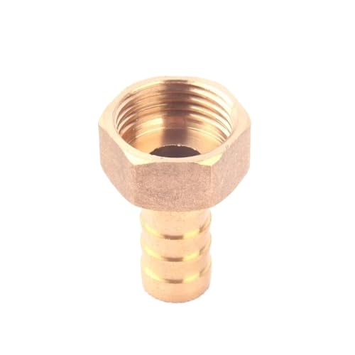 1 Stück Messing 1/2 Zoll 12 mm Innengewinde gerade Schlauchverbinder Gartenbewässerung Bewässerungsrohr Metall Adapter Kupplung Armaturen von BYCIFRLG