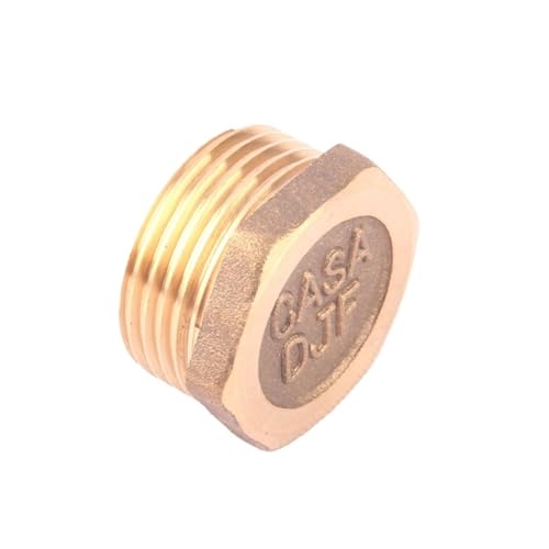 1 Stück Messing 1,9 cm Außengewindekappe für Gartenbewässerungsarmaturen, Wasserrohr, Metall-Adapter-Anschlussteile 1 Stück Messing 1,9 cm Außengewindekappe für Gartenbewässerungsarmaturen, Wasserrohr, Metall-Adapter-Anschlussteile von BYCIFRLG