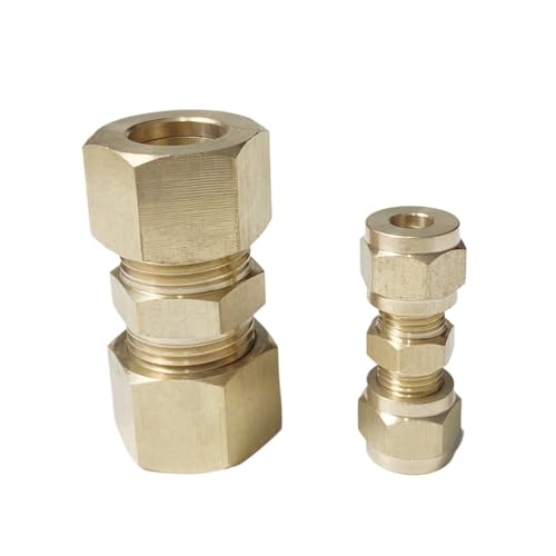 1pc Fit Tube OD 19mm Brass Compression Pipe Fitting Connector Coupler 1pc Fit Tube OD 19mm Brass Compression Pipe Fitting Connector Coupler von BYCIFRLG