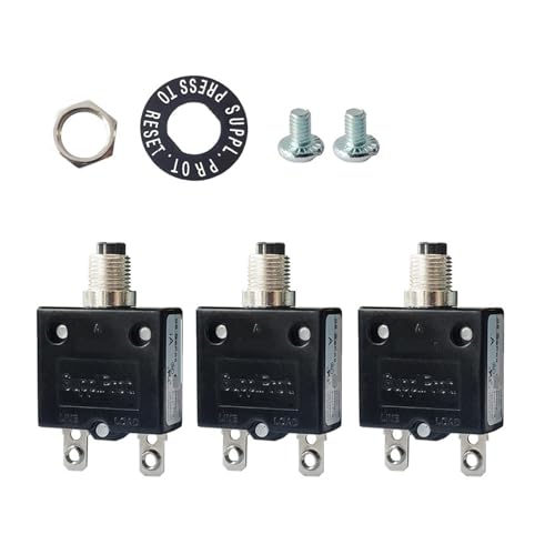 3pcs 98 series 6A Circuit Breakers 125/250VAC Manual push reset 3pcs 98 series 6A Circuit Breakers 125/250VAC Manual push reset von BYCIFRLG