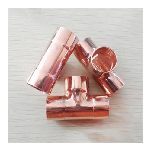 6.35mm 1/4" Inner Dia x0.8mm Thickness Copper Equal Tee Socket Weld End Feed Coupler Plumbing Fitting Water Gas Oil von BYCIFRLG