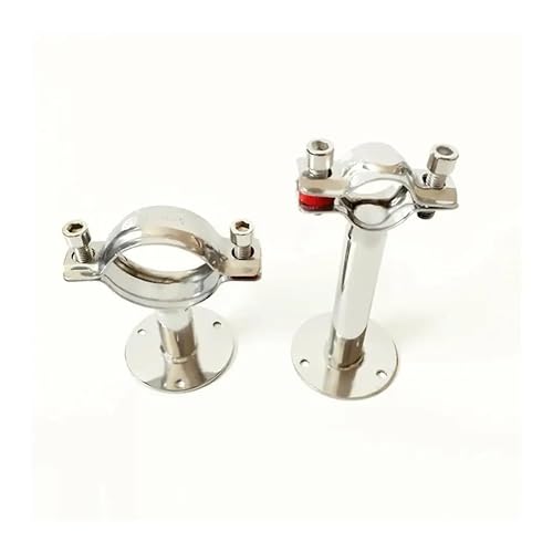 70-76mm 3" 76mm Pipe Hanger Bracket Clamp Support Clip With Base Plate 304 Stainless Steel For Beer Brewing L=100mm von BYCIFRLG
