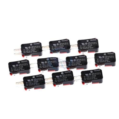 BYCIFRLG 10 Pcs V-151-1C25 Limit Switch SPDT NO NC Snap Action von BYCIFRLG