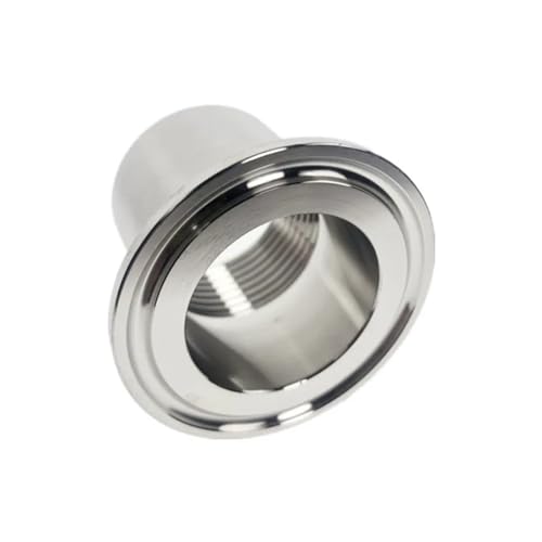 DN32 DN40 Adapter für Heizung, Edelstahl, SS304, Innengewinde, Rohrverschraubungen, Tri-Klemme, 5 Stück (5 Stück DN32) von BYCIFRLG