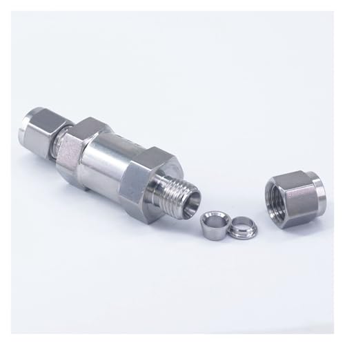 Fit for 1/2" O/D Tube 316 Stainless Steel Non-return Valve Check Valve Compression Fitting von BYCIFRLG