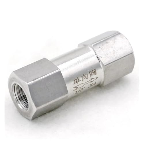 High Pressure 1/8" BSP Female 304 Stainless Steel One Way Check Valve Non-return Valve von BYCIFRLG